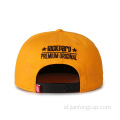 visor datar katun twill dengan topi logo custom